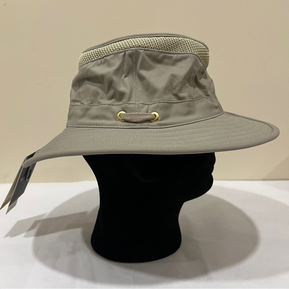 TILLEY MODEL T5MO ADVENTURE AIRFLO HAT - SIZE 7 3/8 - KHAKI BEIGE - UNISEX - Picture 3 of 10